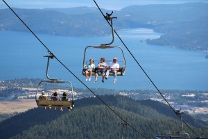 The Great Escape Quad, with Lake Pend Oreille in the background. Photo by Ben Olson.