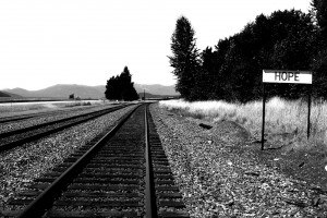 The tracks outside of Hope, Idaho. Photograph by Ben Olson.