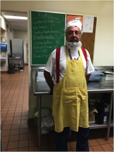 John, who works at the BGH cafeteria during lunch hour.