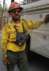 Kyle Menke from Spokane takes a break from his duties for a quick photo. Photo by Ben Olson.