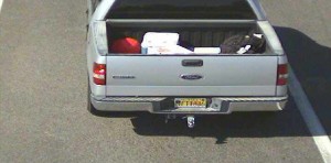 The suspected vehicle.