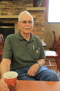 Dick Creed talks about his experience with the Sundance Fire in 1967. Photo by Ben Olson.