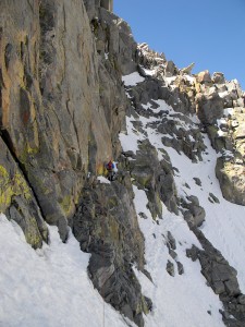 At the 14,000' on Mt. Sill in the Sierras. Photo courtesy Don Otis.