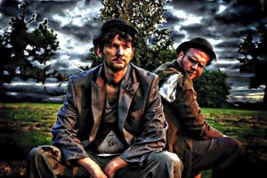 “Waiting For Godot” actors Michael Bigley (left) and Dan Simons (right). Photo courtesy Unknown Locals.