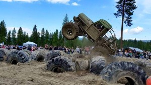 A tricked out off-road truck navigates the course at the Purcell Trench Ranch. Photo courtesy Mountain Mafia Entertainment.