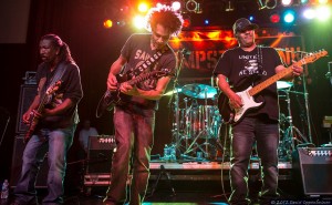 Dumpstaphunk caught somewhere mid-funk. Photo by David Oppenheimer.