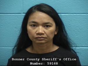 A mug shot of Norilina Harvel taken at the Bonner County Detention Center.
