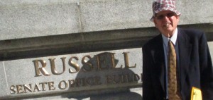 Dave Pietz outside Sen. Risch’s office in Wash., D.C.