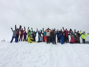 A group of snow school participants. Looks like they’re having absolutely no fun at all, doesn’t it? Photo by SOLE.