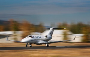The Tamarack testing aircraft makes its first flight with ATLAS winglets installed. Photo courtesy of Tamarack Aerospace.