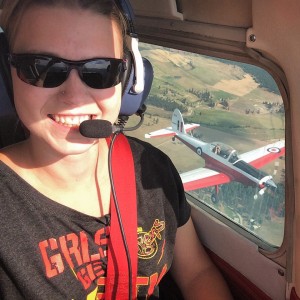Amber Phillips takes a high-flying selfie.
