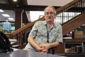 Gordon Anderson at the Sandpoint Library. Photo by Ben Olson.