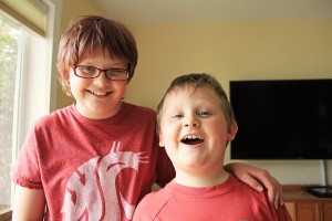 Hattie (left) and Henry (right) share a few laughs. Photo by Ben Olson.