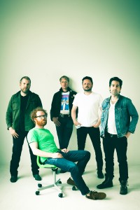 Blitzen Trapper is (left to right): Brian Adrian Koch, Erik Menteer, Michael Van Pelt, Eric Earley and Marty Marquis (sitting). Photo by Jason Quigley.