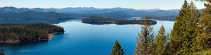 An aerial view of Priest Lake. Photo courtesy of ICL.