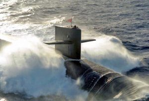 The USS Maine, a US Navy Ohio-class ballistic missile submarine. Photo courtesy USN.
