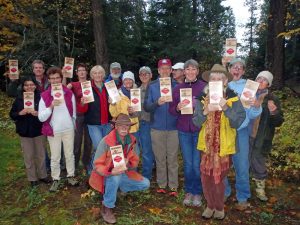 Volunteers show off their FSPW volunteer appreciation grilling planks donated by Wildwood Grilling. Courtesy photo.