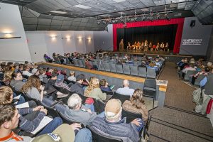 Around 200 people attended Wednesday's candidate forum hosted by SandpointOnline and the Sandpoint Reader. Photo by Cameron Barnes.