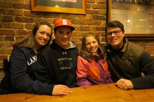 The French family (from L to R): Kyla French, Toben Pincher, Elly Pincher and Tim French. Photo by Cameron Rasmusson.