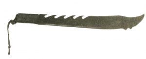 A model of the suspected murder weapon was displayed by the prosecutor during Jeremy Cooper’s preliminary hearing in 1992. Courtesy photo.