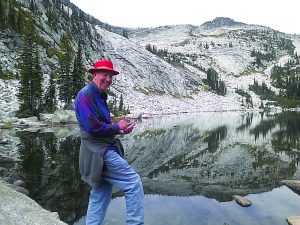 The author Dick Sonnichsen at Harrison Lake.