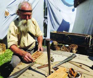 Weezil Samter demonstrates his craftsmanship. Courtesy photo
