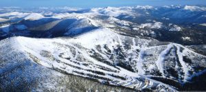 An aerial view of Schweitzer Mountain Resort. Photo courtesy Schweitzer Mountain Resort.