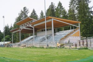 Memorial Field grandstands. Photo by Lyndsie Kiebert.